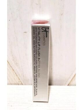 IT Cosmetics Vitality Lip Flush Softening Smooth Butter Gloss Pretty in Pink NEW